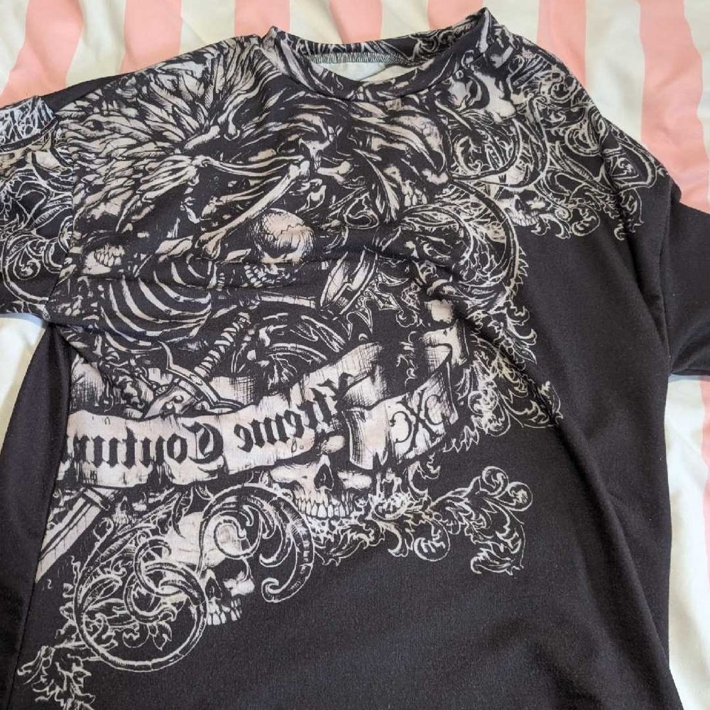 Black Graphic Men's Shirt